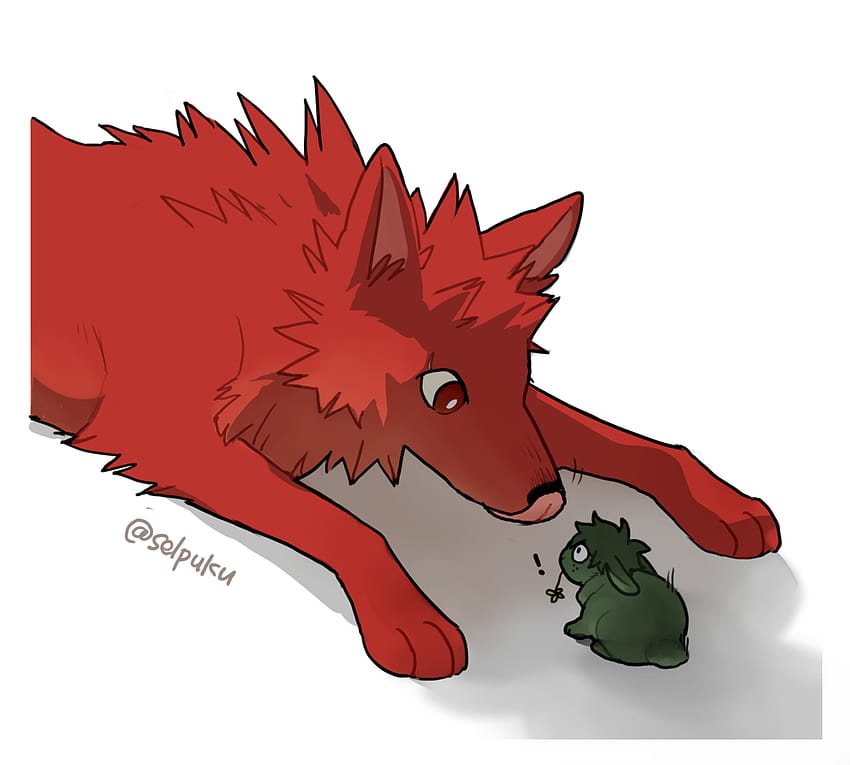 Bunny!Deku and Wolf/Dog HD wallpaper | Pxfuel