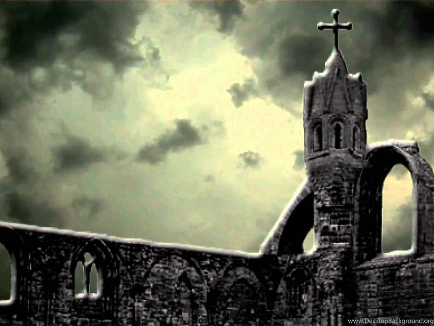 Scary Halloween Haunted Church Backgrounds Video ... Backgrounds, halloween church HD wallpaper