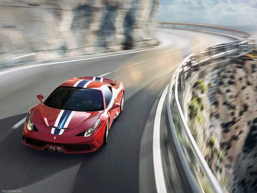 Ferrari 458 Speciale, Rote Autos, Straße, Italien / und mobile Hintergründe HD-Hintergrundbild