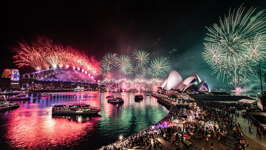 Sydney Fireworks Australie Bridges Bay 3840x2160 Fond d'écran HD