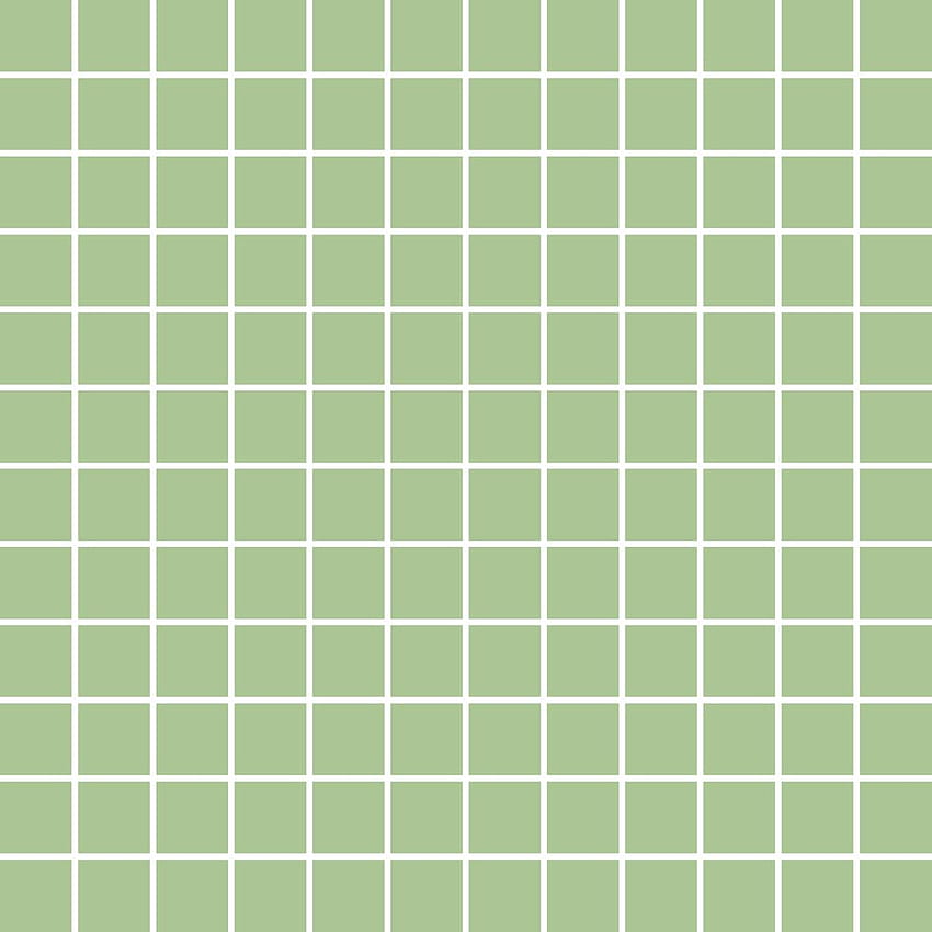 Grid Pattern Sage Green 2 Bench by Tony Magner, green aesthetic grid HD phone wallpaper