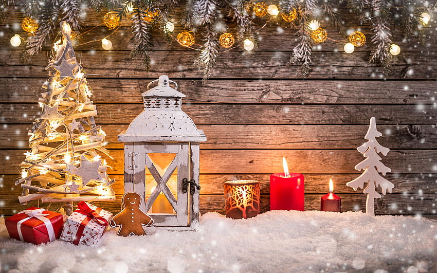 New year Lantern Snowflakes Christmas 3840x2400 HD wallpaper | Pxfuel