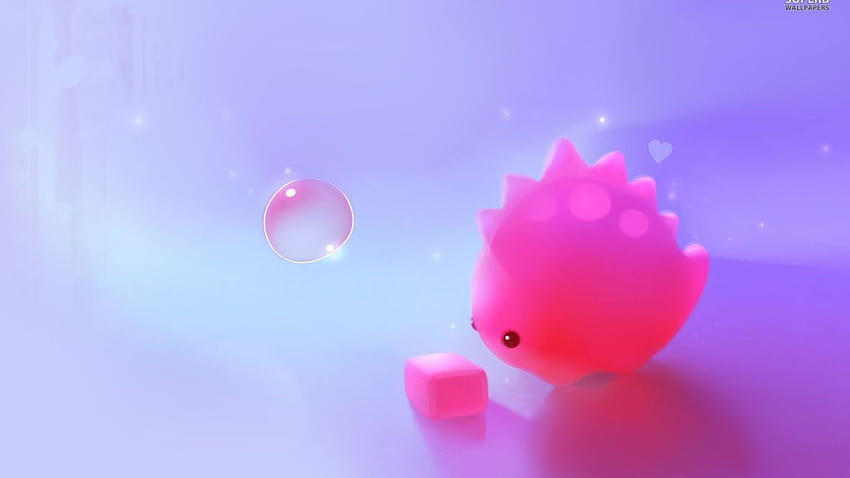 Cute pink dino Digital Art [1680x1050] for your , Mobile & Tablet, cute art HD wallpaper