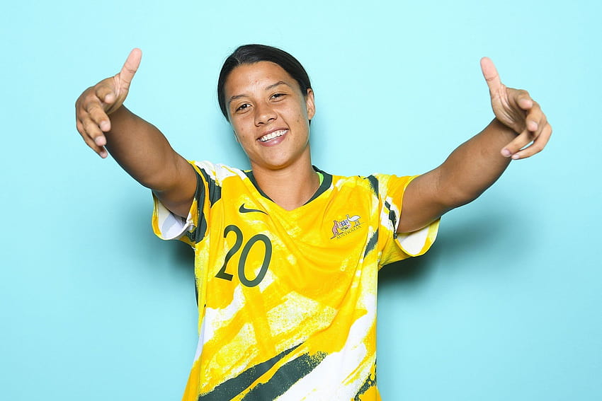 Sam Kerr Australia, 2019 FIFA Women's World Cup in France, australian womens football HD wallpaper
