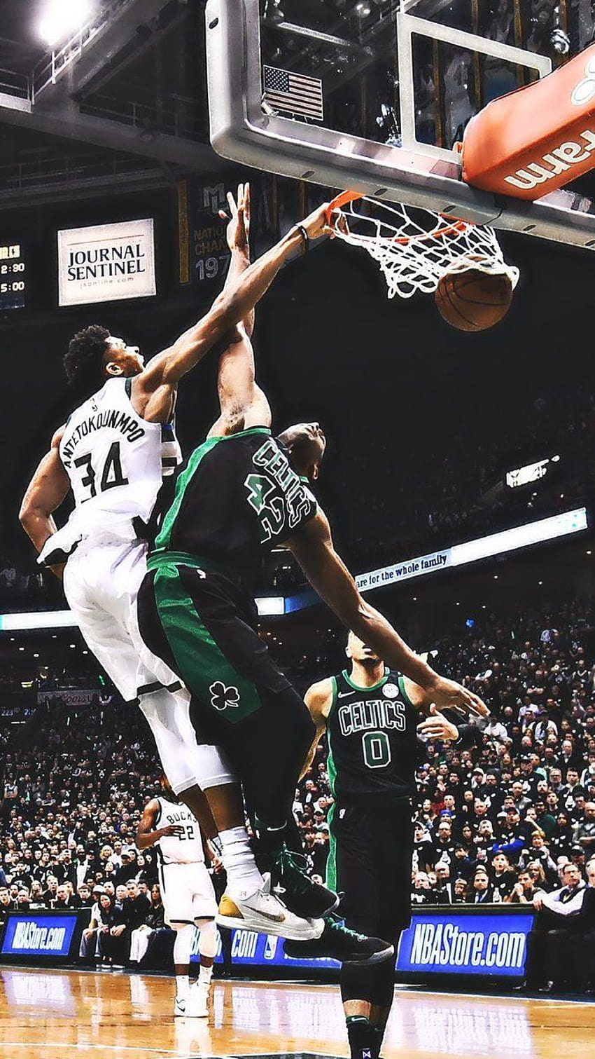 Giannis Antetokounmpo Dunk, get dunked on HD phone wallpaper