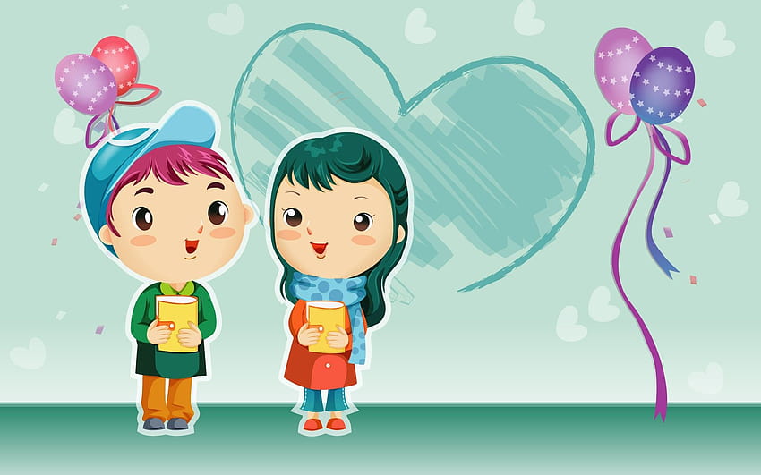 Cute Cartoon Couple, Clip Art, Clip Art on, love cartoon couple HD  wallpaper | Pxfuel