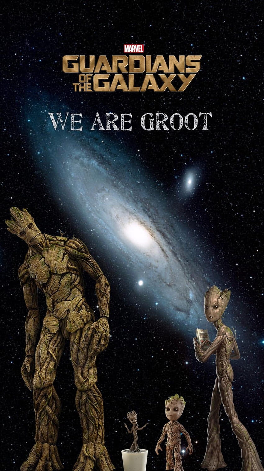 Evolution of Groot Phone i've be working on for a while. What do you think? : r/marvelstudios, adult groot HD phone wallpaper