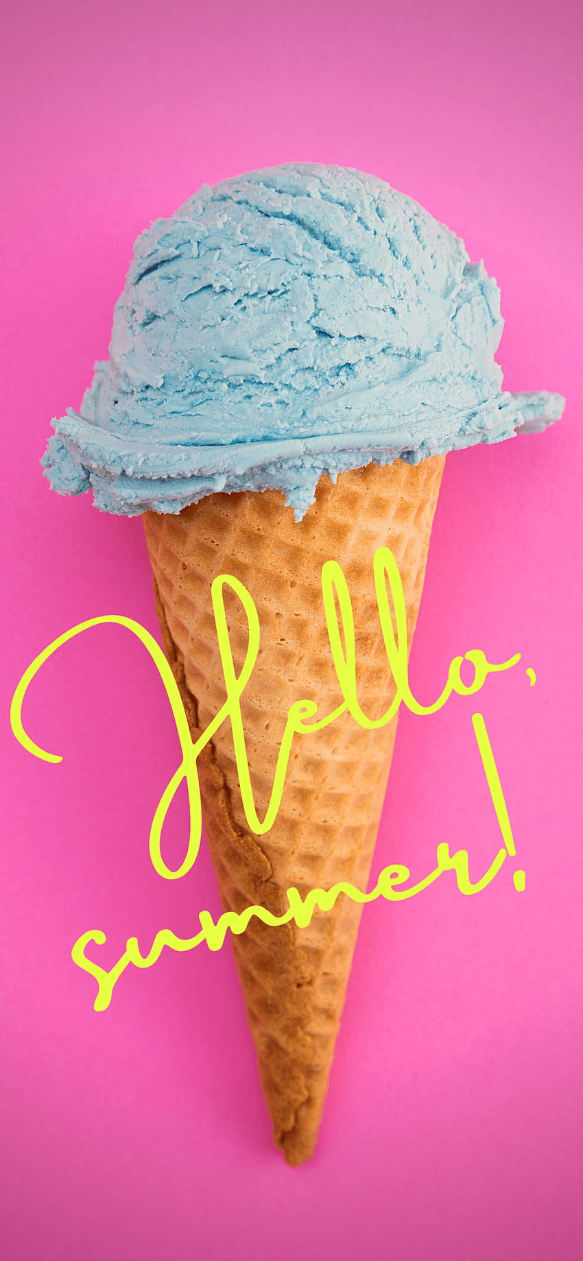 Hello, summer!” Ice Cream Cone, cream summer HD phone wallpaper