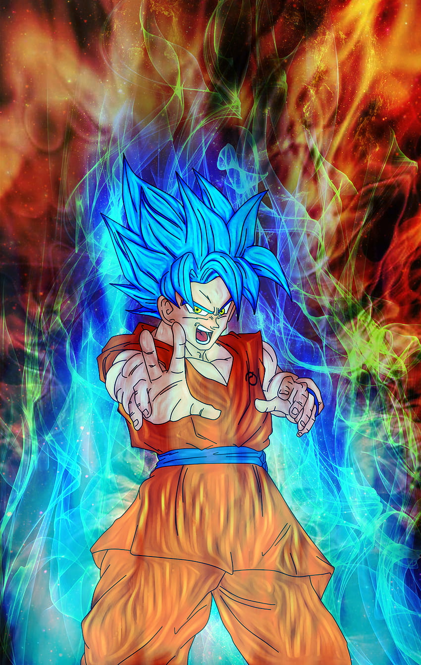 Goku Super Saiyan God iPhone X Wallpaper  Wallpaper HD 2023