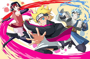 Naruto Gaiden ~ Nanadaime Hokage to Akairo no Hanatsuzuki~ - Akimichi  Chouchou - Haruno Sakura - Mitsuki - Orochimaru - Uchiha Sarada - Uchiha  Sasuke - Uzumaki Boruto - Uzumaki Naruto - Clear File (Jump Shop)