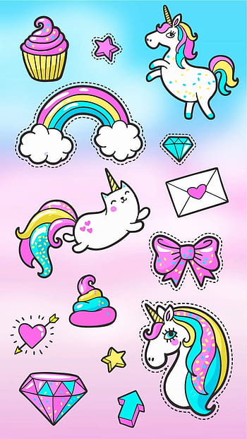 Kawaii Unicorn coloring page | Free Printable Coloring Pages