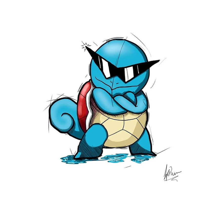 James W.C. on Digimon and Pokémon, squirtle squad HD wallpaper