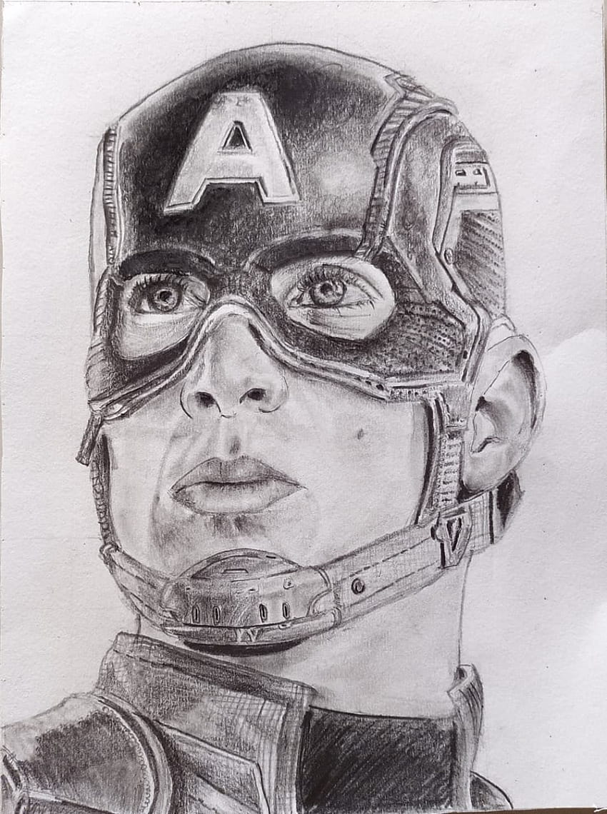 How to draw Captain America easy