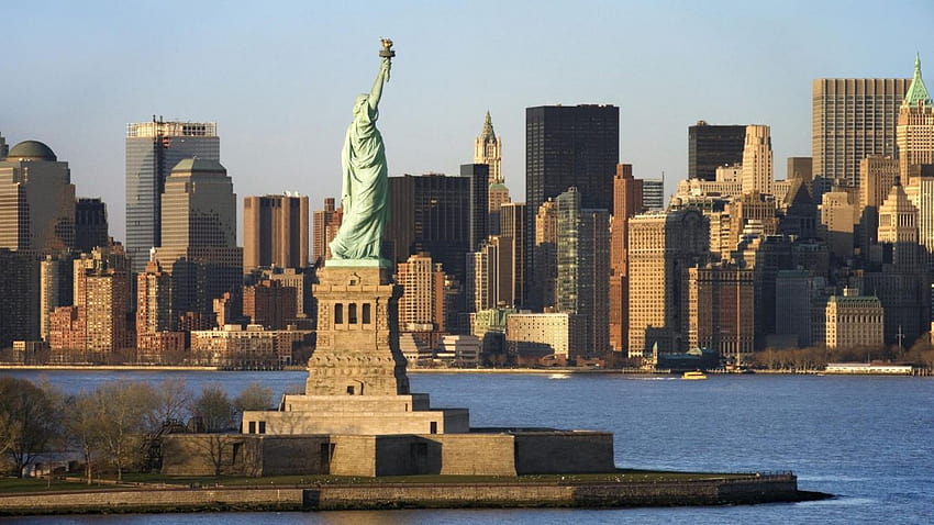 Skylines New York City Statue of Liberty Manhattan, new york liberty HD wallpaper