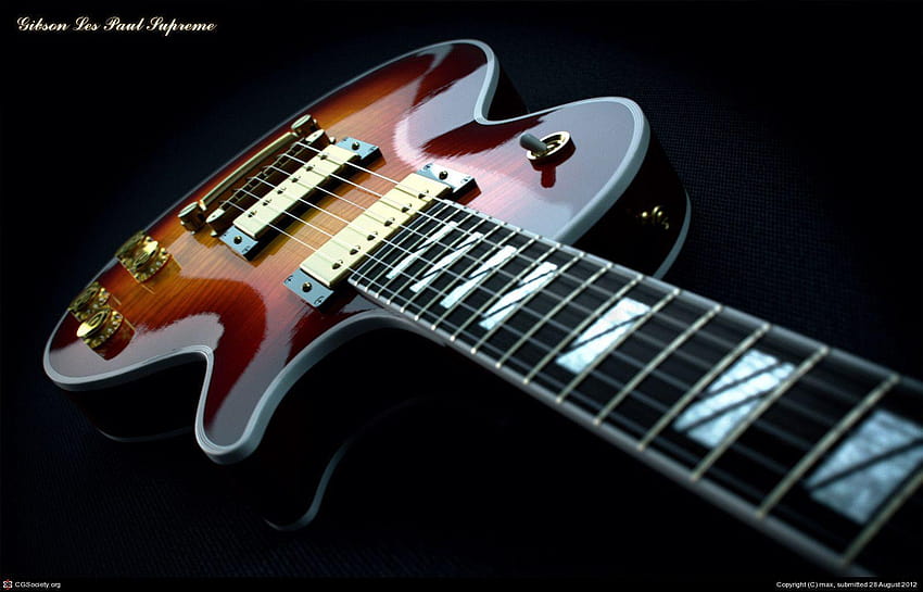 Gibson Les Paul i tła, telefon Les Paul Tapeta HD