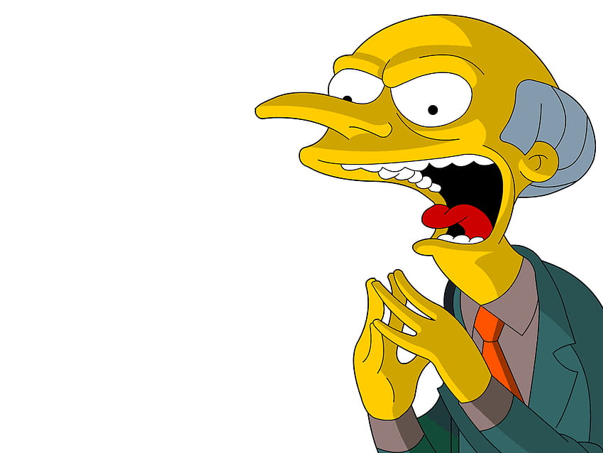 Simpsons Mr Burns Зъл смях HD тапет