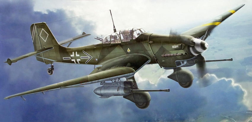 Junkers Ju 87 8, douglas sbd dauntless HD wallpaper