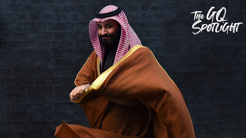 Kronprinz Mohammed Bin Salman: Mohammad bin Salman al Saud im angeschlagenen Gericht HD-Hintergrundbild