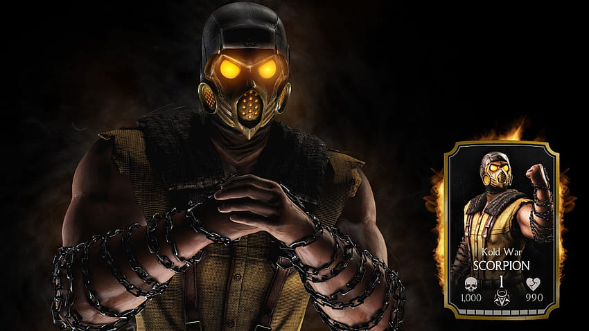 Kold War Scorpion, Mortal Kombat X, Игри HD тапет
