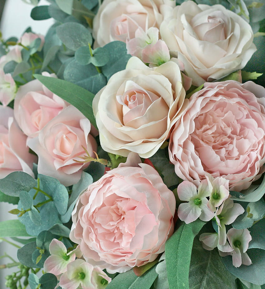 Karangan Bunga Pernikahan Sutra + Bunga Pernikahan Buatan, bunga buatan pengantin wallpaper ponsel HD