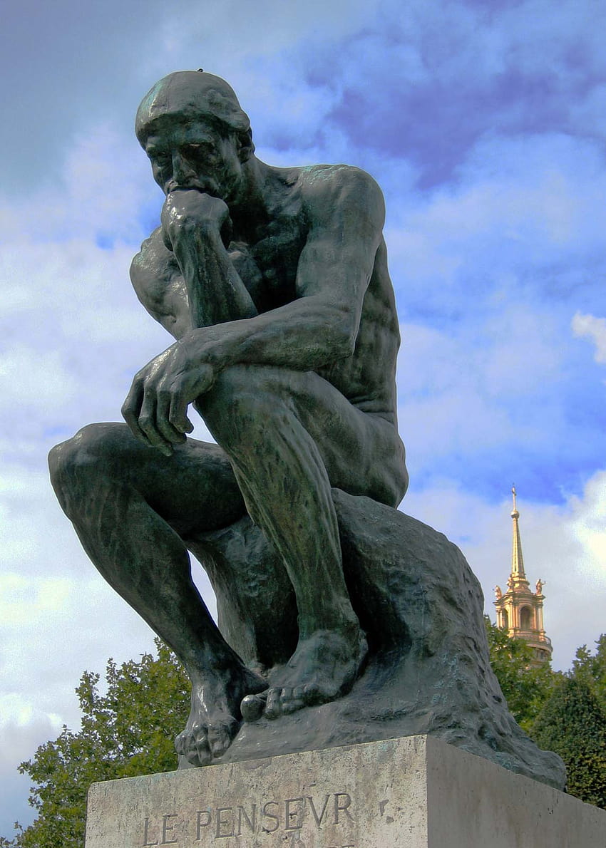 Il pensatore, Auguste Rodin Sfondo del telefono HD