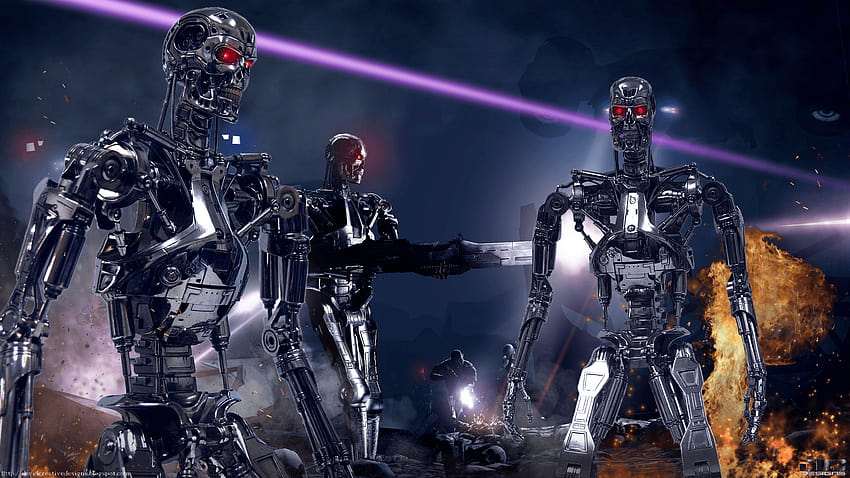 Filme The Terminator T800 Endoskeleton Papel de Parede HD wallpaper