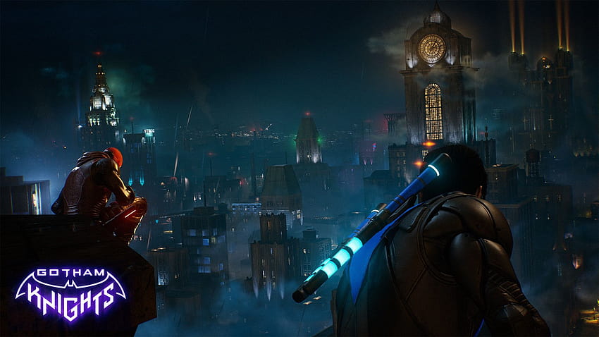 Видеоиграта Gotham Knights на DC е отложена за 2022 г., хаосът на Батман в играта Gotham HD тапет