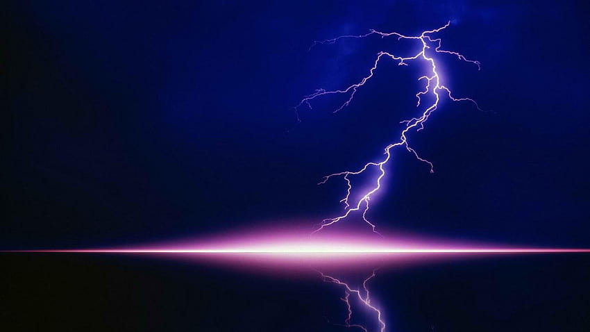 7 Lightning, anime lightning scene HD wallpaper