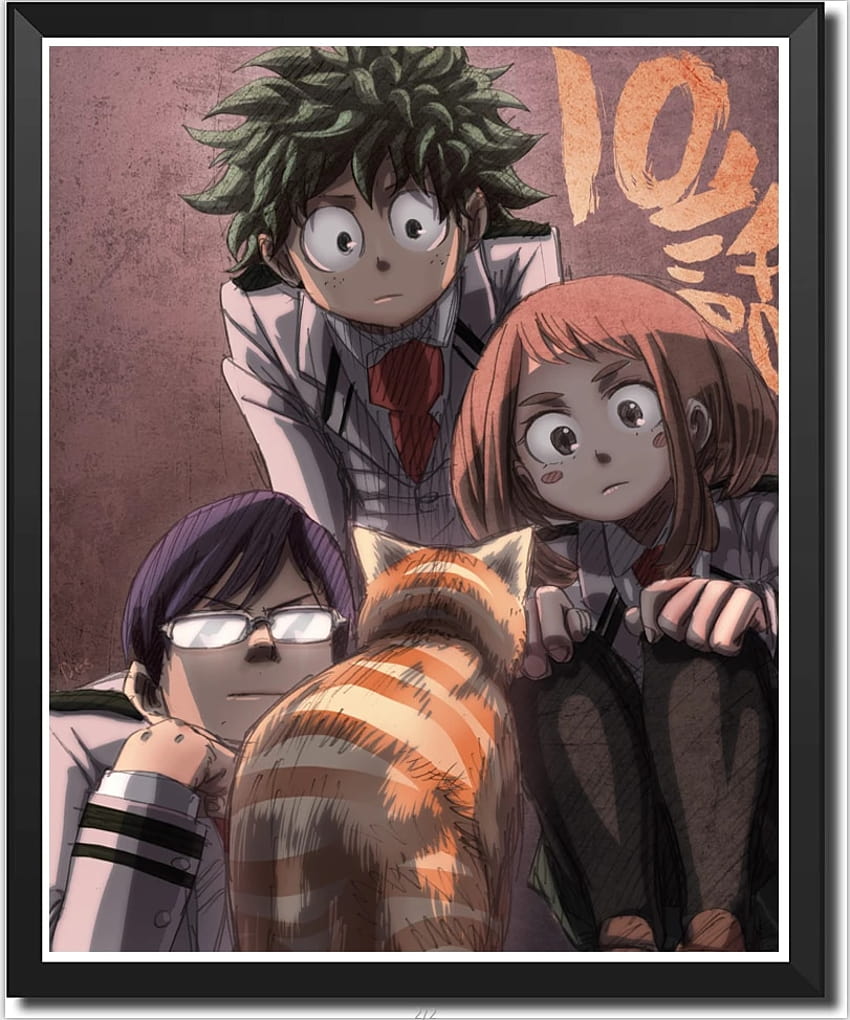 My Hero Academia Deku Canvas Poster Anime Character Art Prints,20 x 25 cm,Stretched And Ready To Hang, my hero academia artwork HD phone wallpaper