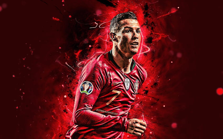 Cristiano Ronaldo, kegembiraan, Nasional Portugal, cr7 Wallpaper HD