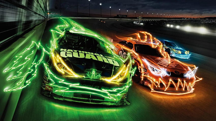 Neon Green Cool Car on Dog, coches geniales de fuego fondo de pantalla