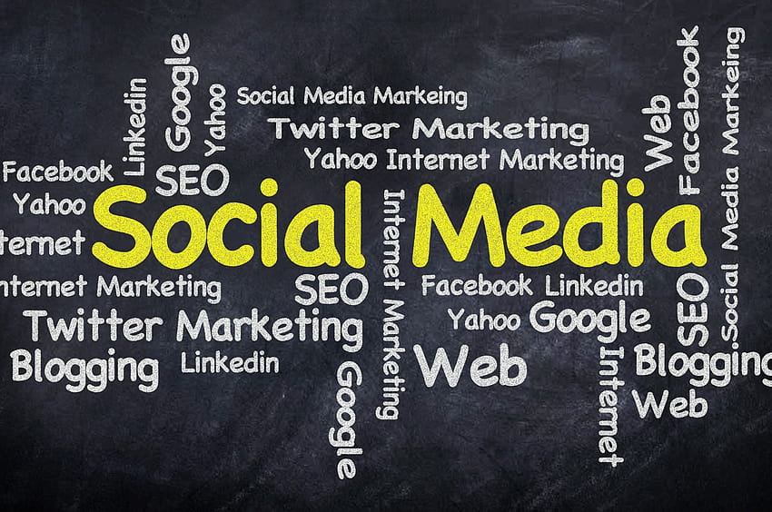 social media marketing typography banner u cool HD wallpaper