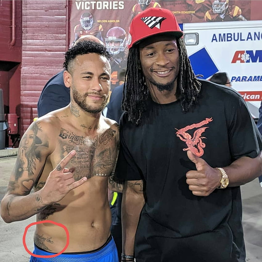 Neymar tattoo on a fan who saved money for 6 months to do it  rATBGE