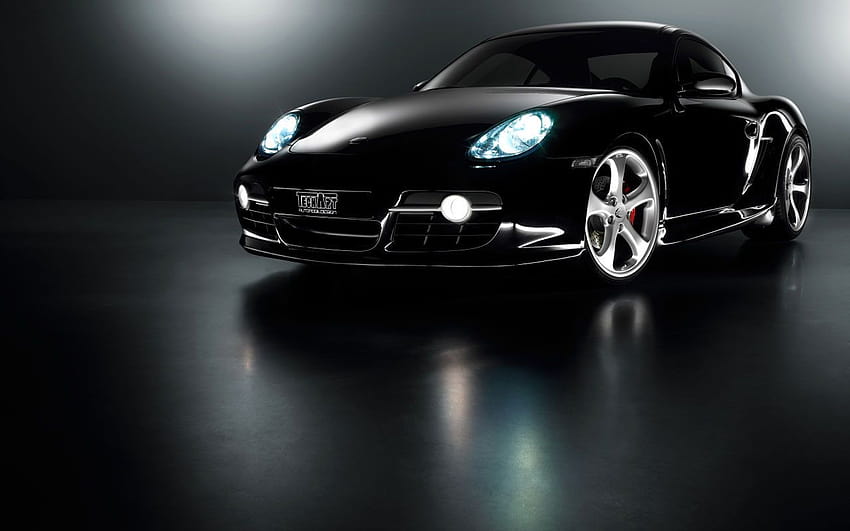 Fondo de Pantalla Porsche Cayman Techart, porsche black HD тапет