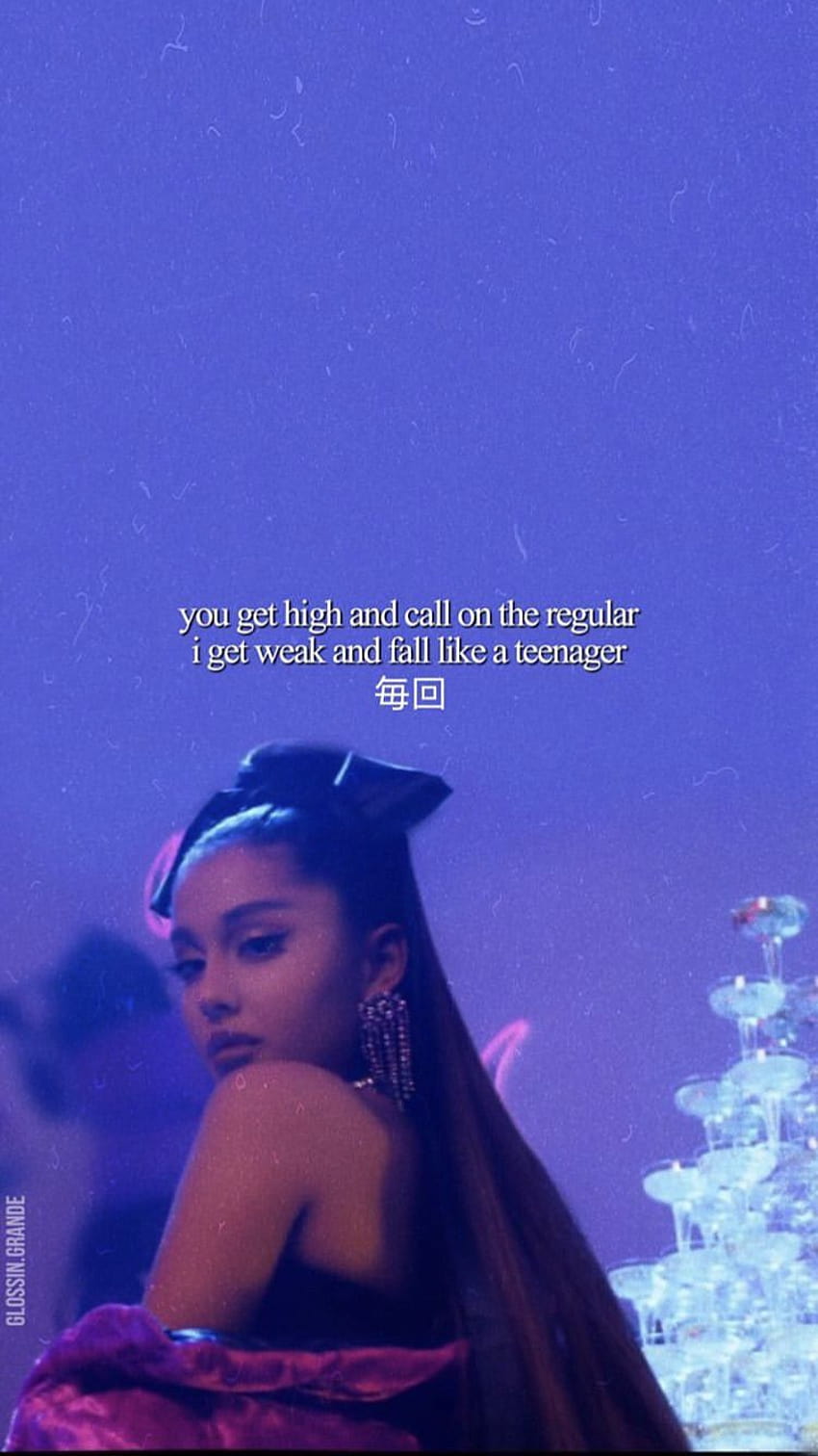 Ariana grande lyrics HD phone wallpaper | Pxfuel