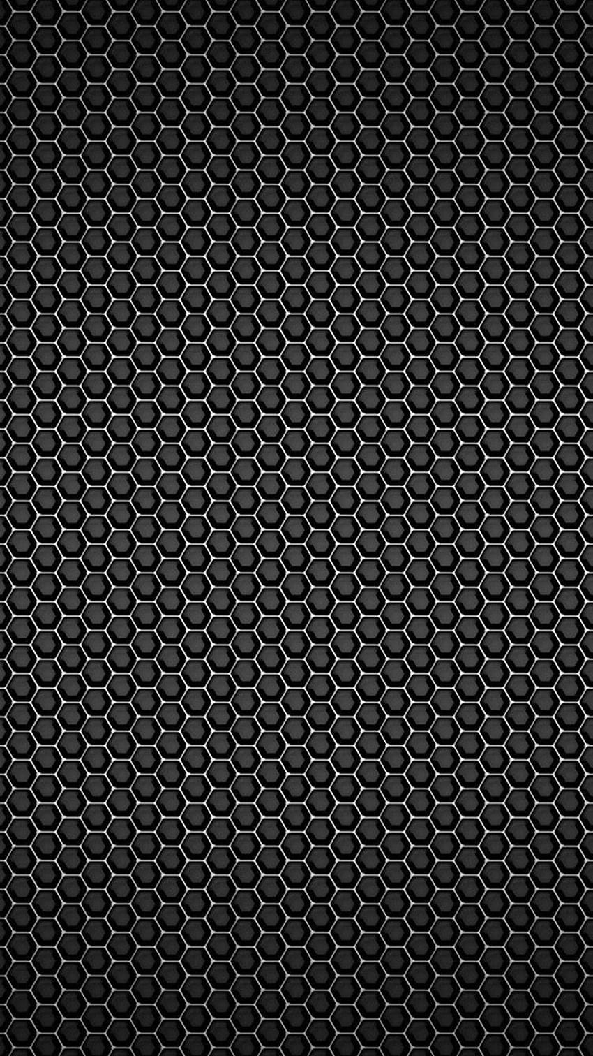 iPhone hexagonal, hexágono de teléfono negro fondo de pantalla del teléfono