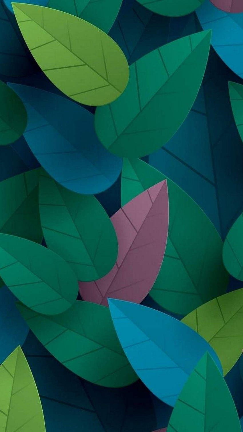 colorido movil hojas coloridas 3d movil, de mi movil fondo de pantalla del teléfono