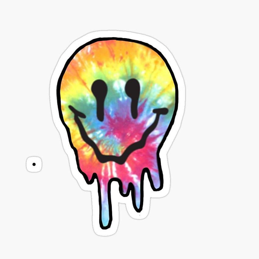 drip smiley Sticker by stickers, drippy smile HD phone wallpaper