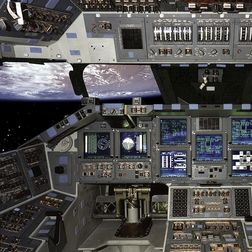 Space Shuttle Cockpit Backgrounds 9, aircraft cockpit background HD phone wallpaper