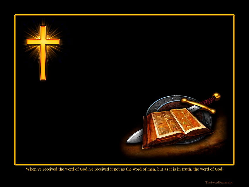 Pedang dan perisai salib Alkitab Kristen [1600x1200] untuk , Ponsel & Tablet, salib, dan Alkitab Anda Wallpaper HD