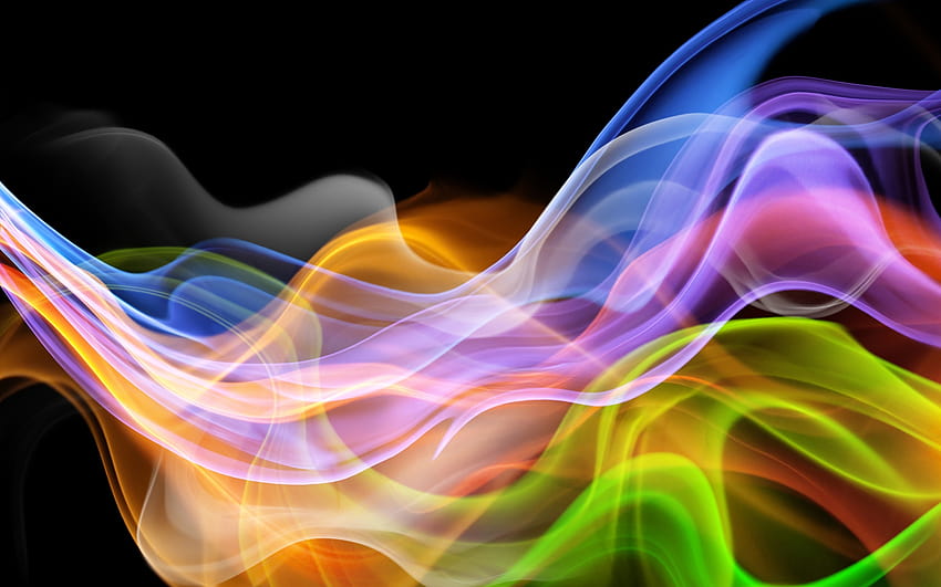 Abstract Colorful curve backgrounds 2560x1600 , colorful lines spiral waves HD wallpaper