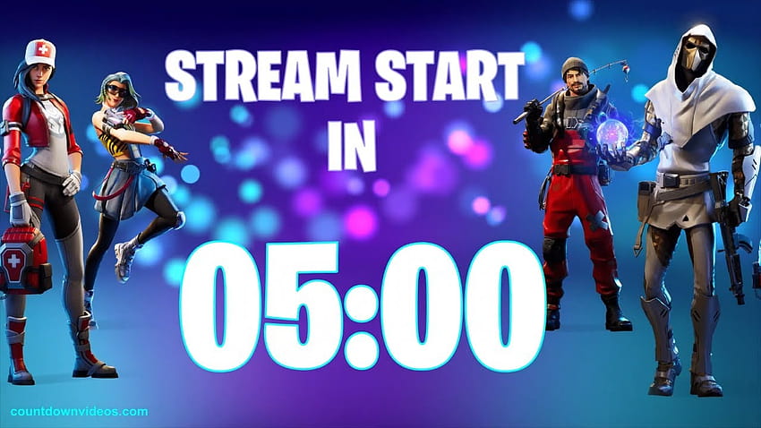 Fortnite Live Stream Starting Soon 5min. Countdown HD wallpaper
