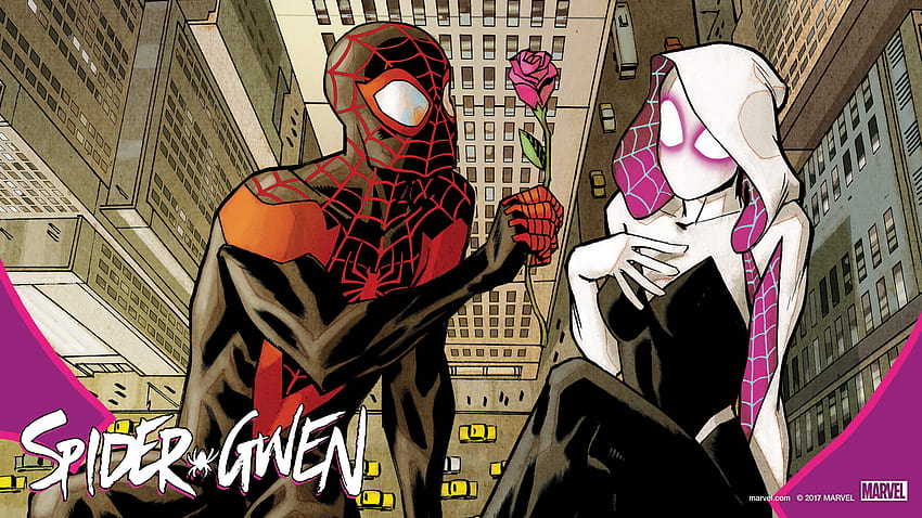 Spider Gwen dan Spider man Wallpaper HD