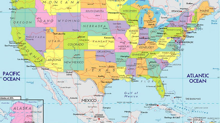 Peta USA, peta kita Wallpaper HD