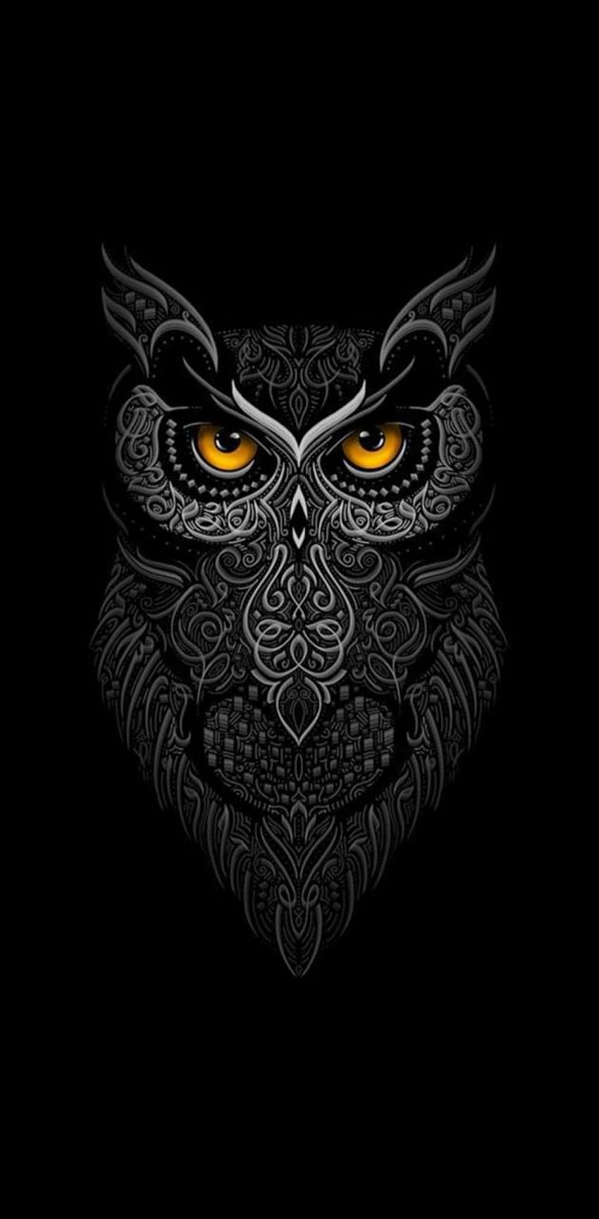 Owl oleh Odysseon, logo burung hantu wallpaper ponsel HD