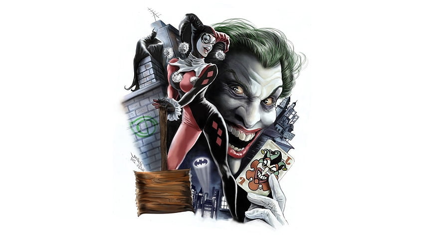 Harley Quinn, Batman, Joker, DC Comics, Dijital Sanat ... Arka planlar, joker dc çizgi romanları HD duvar kağıdı