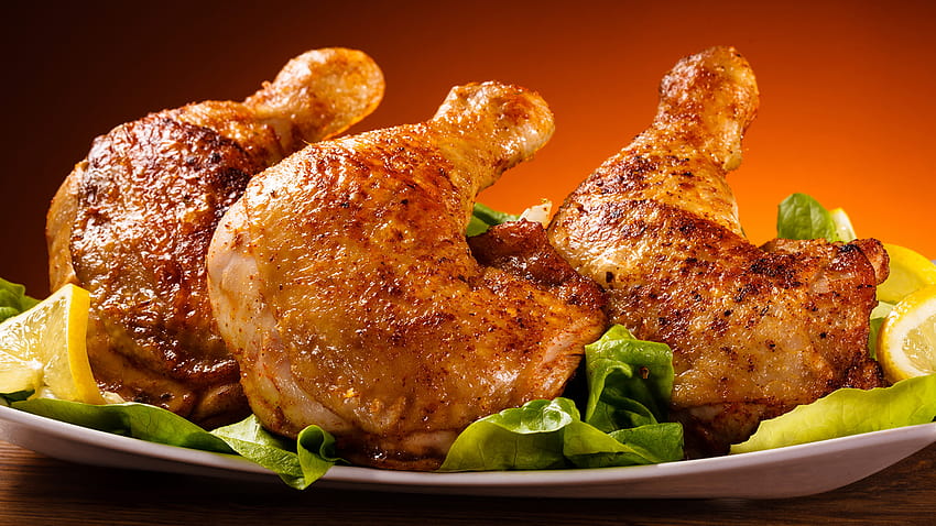 Produk daging makanan Ayam Panggang Wallpaper HD