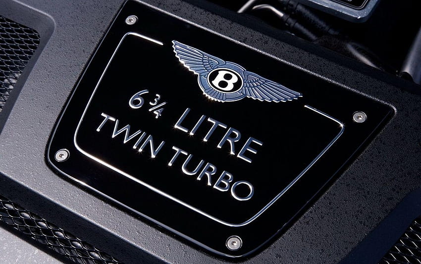 Bentley engine badge, bentley logo HD wallpaper