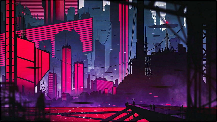 Pinterest  Cyberpunk city, Neon backgrounds, Desktop wallpaper art