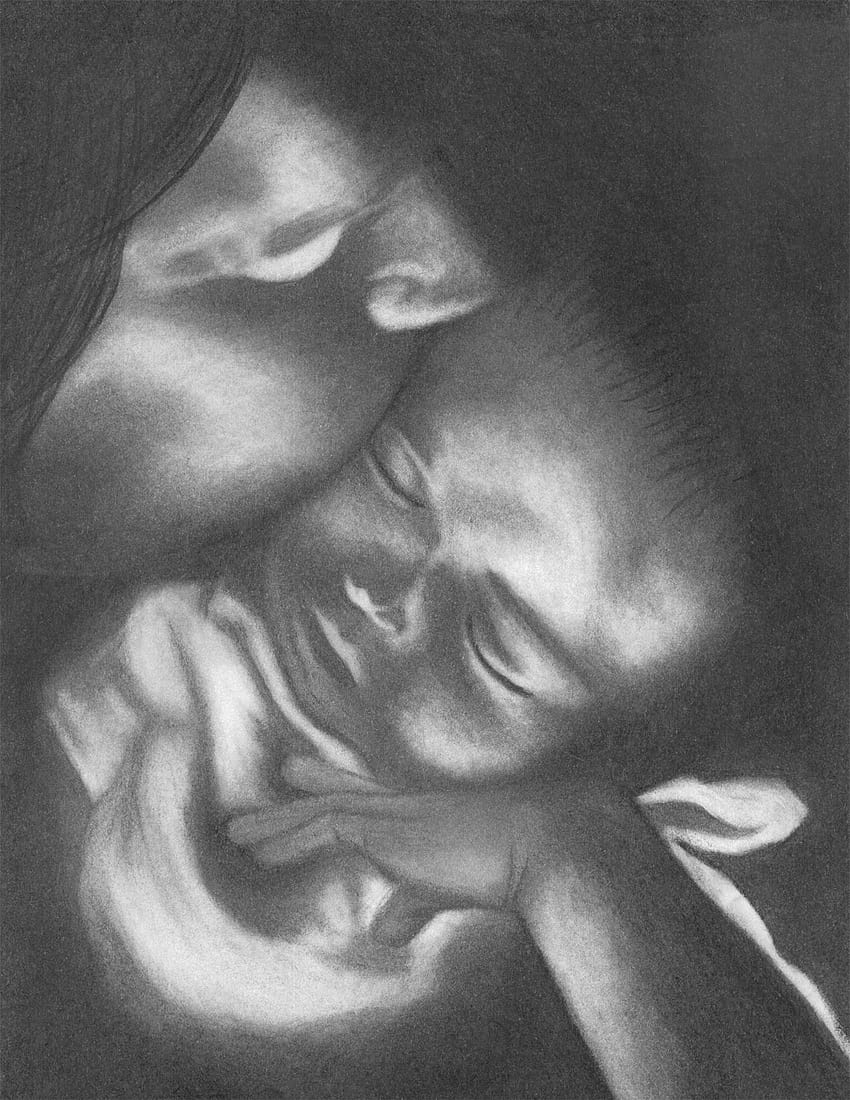 Mother And Child Drawing, Mother And Child Drawing png , クリップアート ライブラリのクリップアート, 母と子の色の絵 HD電話の壁紙